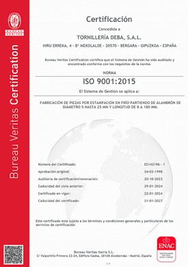 Certificado ISO 9001-2015